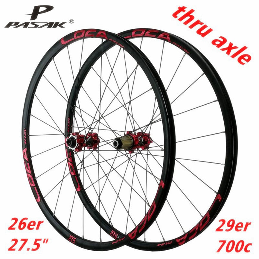 PASAK MTB Mountain Bike 26/27.5/29inch Wheelset Thru-axis Axle Disc Br –  PASAK Official Store